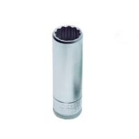 Soquete Estriado Longo Encaixe 1/2" CRV 1/2X12MM Gedore D19L