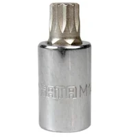 Soquete Ponta Multidentada Encaixe 1/2" CRV 1/2X14MM Sata ST24806SC