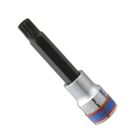 Soquete Ponta Multidentada Longo Encaixe 1/2" CRV 1/2X8MM King Tony 403608