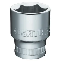 Soquete Sextavado Encaixe 1/2" CRV 1/2X21MM Sata ST13312SC