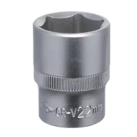 Soquete Sextavado Encaixe 1/2" CRV 1/2X22MM Corneta 3310222