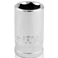 Soquete Sextavado Encaixe 1/2" CRV 1/2X15MM Sata ST13306SC