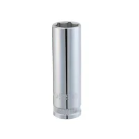 Soquete Sextavado Longo Encaixe 1/2" CRV 1/2X21MM Sata ST13412SC