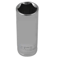 Soquete Sextavado Longo Encaixe 1/2" CRV 1/2X22MM Sata ST13413SC
