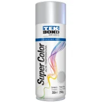 Tinta Spray Aluminio Alta Temperatura 350ML Tekbond SUPER COLOR