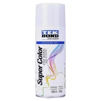 Tinta Spray Branco Brilhante Uso Geral 350ML Tekbond SUPER COLOR