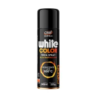 Tinta Spray Preto Fosco Alta Temperatura Orbi Spray 340ML Orbi WHITE COLOR
