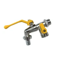 Torneira com Registro 2 Saidas 1/2" E 3/4" Graff 6910001