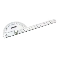 Transferidor de Angulo Tipo Meia LUA com Lamina 145MM 180 GRAUS Kingtools 600090