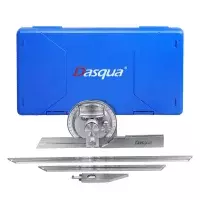 Transferidor de Angulo Tipo Meia LUA com Lamina 300MM 360 GRAUS Dasqua 4250003