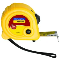 Trena de Aco Caixa Plastica Graduacao Em MM/POL com Trava e Sistema de Freio 10MX1" Tramontina 43156/310