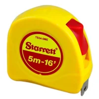 Trena de Aco Caixa Plastica Graduacao Em MM/POL com Trava e Presilha 5MX3/4" Starrett STS34/5ME