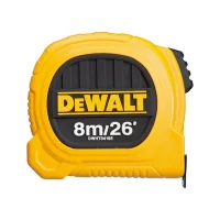 Trena de Aco Caixa Plastica Graduacao Em MM/POL com Trava e Presilha 8MX1" Dewalt DWHT34193L