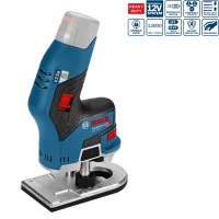 Mini Tupia a Bateria 12v Brushless Sem Carregador e Bateria 6MM-1/4" Bosch GKF 12V-8