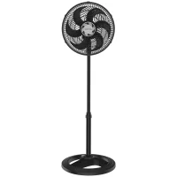 Ventilador de Coluna Preto Premium Oscilante 6 PAS 30CM 110V 52W Ventisol TURBO 6
