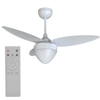 Ventilador de Teto Branco Com Controle Remoto 1045MM Bivolt 30W Ventisol AIRES INVERTER