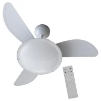 Ventilador de Teto Branco Premium Com Controle Remoto 96CM Bivolt 30W Ventisol SUNNY CTRL