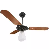 Ventilador de Teto Preto/Mogno 101,5CM 110V 150W Ventex YRIS