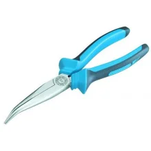 Alicate de Bico Meia Cana Longo Curvo Isolado 1000V NBR9699 CRV 8" Gedore 8136ABJC