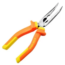 Alicate de Bico Meia Cana Longo Curvo Isolado 1000V NBR9699 CRV 8" Vise-Grip 1864077