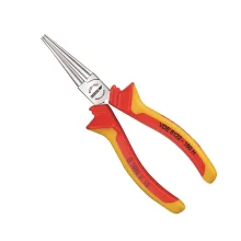 Alicate de Bico Redondo Longo Isolado 1000V VDE EN/IEC60900 NR10 CRV 6.1/2" Gedore VDE8122H