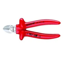 Alicate de Corte Diagonal Isolado 1000V VDE Modelo Sueco EN/IEC60900 NR10 Duplo Isolamento CRV 5.1/2" Gedore VDE 8314-140