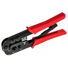Alicate Prensa Terminal com Catraca 6 e 8 Contatos RJ11/12/45 Multitoc 568R