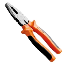 Alicate Universal Isolado 1000V NBR9699 NR10 Cabo Laranja/Preto CRV 8" Tramontina Pro 44001/108