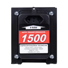 Auto Transformador 1500VA Bivolt 1050W Kitec 1500VAPTTRI
