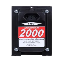 Auto Transformador 2000VA Bivolt 1400W Kitec 2000VAPTTRI