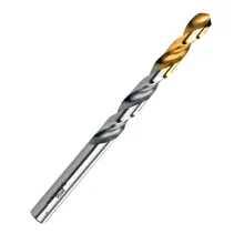 Broca Haste Paralela Cobertura de Titanio Alta Performance DIN 338 HSS 11/64" Lenox-Twill TW100