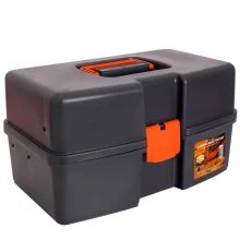 Caixa Plastica Bau para Ferramentas Com 3 Bandejas 14"-37CM Presto 96004