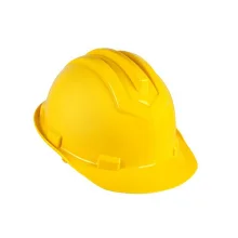 Capacete Amarelo Aba Frontal Carneira Simples CA:5862 Ledan 800