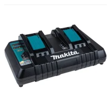 Carregador de Bateria Duplo 14,4V E 18V 220V Makita DC18RD
