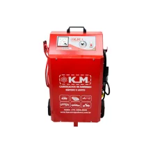 Carregador de Bateria Rapido e Lento com Auxiliar de Partida 100A 2-12/24V Bivolt Km KME100A/2B