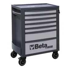 Carrinho de Ferramentas Fechado Cinza com 7 Gavetas 45X74X97CM Beta RSC24/7-G