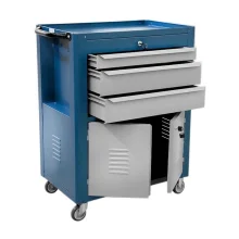 Carrinho de Ferramentas Fechado Com 3 Gavetas e 2 Portas 65X41X85CM Fercar C06