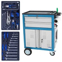 Carrinho de Ferramentas Fechado com 45 Pecas 60X40X86CM Marcon CR39F