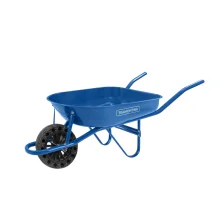 Carrinho de Mao Chapa 24 Azul Pneu Macico 3,15X8" 50L Tramontina 77704/232