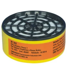 Cartucho para Respirador Semifacial Cg306 Contra Vapores Organicos e Gases Acidos Carbografite RC203