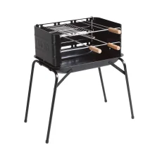 Churrasqueira de Aco Montana Com Grelha e 3 Espetos 54X35X64CM Mor 3005