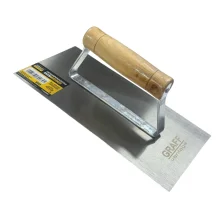 Desempenadeira de Aco Lisa Cabo de Madeira 250X120MM Graff 6980002