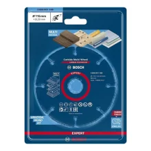 Disco de Corte de Tungstenio Expert Multimaterial USO Em Esmerilhadeira 115X22,23MM Bosch 2608901188