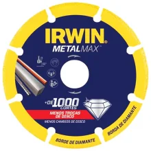 Disco de Corte Diamantado Metalmax Para Metais 4.1/2x7/8" Irwin 1998845