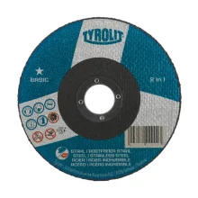 Disco de Corte para Inox 2em1 Cinza NEW Basic 4.1/2X0.04X7/8" Tyrolit A60Q-BF