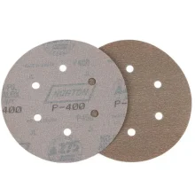 Disco de Lixa Velcro Ferro Seco Com Furo GRAO 400-6" Norton A275