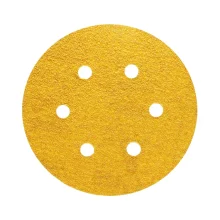 Disco de Lixa Velcro Ferro/Madeira Com Furo GRAO 80-6" Norton G125