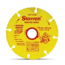 Disco de Corte de Tungstenio Multimaterial para USO Em Serra Marmore 110X20MM Starrett DCT110-20
