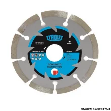 Disco Diamantado Segmentado Basic Para Concreto e Ceramica Corte a Seco e Umido 4.3/8"-110MM Tyrolit 609172
