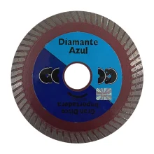 Disco Diamantado Turbo Especial Para Porcelanato Corte a Seco e Umido 4"-105MM Diamante Azul 408